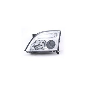 Vectra C. Venstre forlygte krom model. H7-H7 04.2002-08.2005