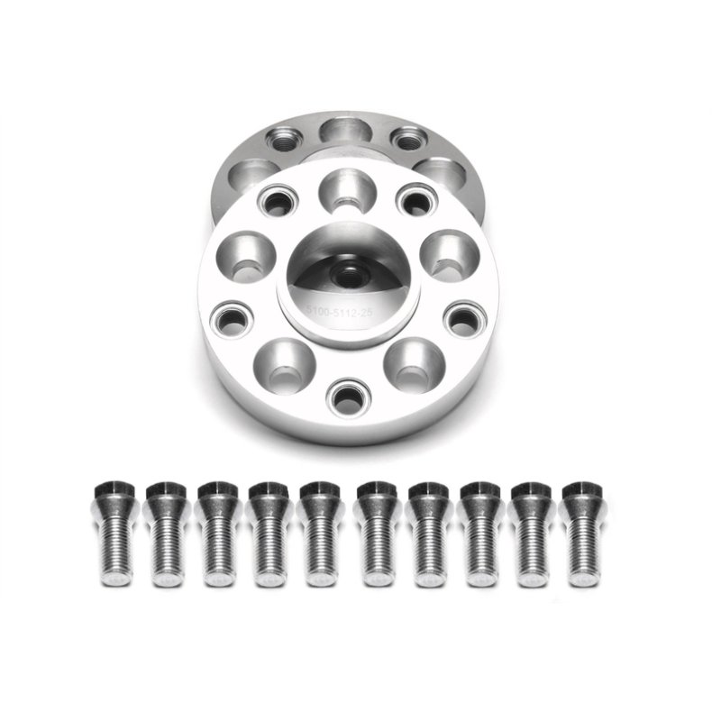 Audi / Seat / Skoda / VW Flg-Adapter fra 5x112 til 5x100 (25mm pr. side total 50mm) st til to hjul.