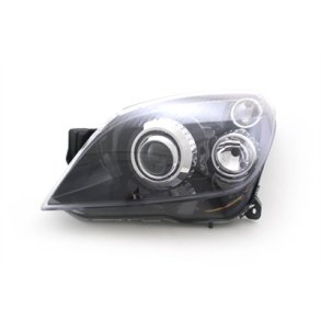 OPEL ASTRA H. Venstre Forlygte<br>med Forblink & El-motor Bi-Xenon D2S-H7. 08.2004-->