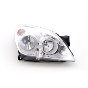 OPEL ASTRA H. Hjre Forlygte med Forblink & El-motor H7-H1. 08.2004-->