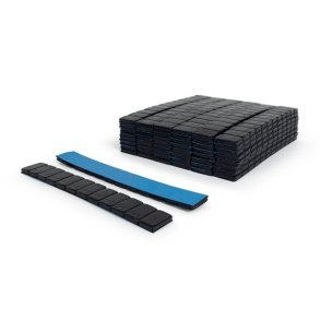 Sort afbalanceringsklodser til aluflge 40 stk i afklipningsstang 12 x 5 g