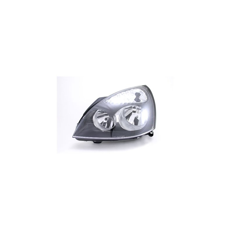 RENAULT CLIO II. Venstre Forlygte Sort H7-H1 Med Forblink. 06.2001-2008