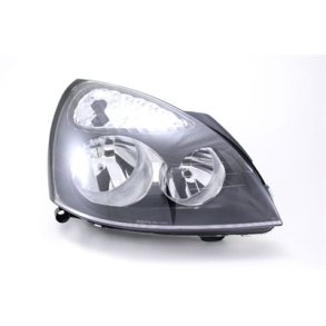 RENAULT CLIO II. Hjre Forlygte Sort H7-H1 Med Forblink. 06.2001-2008