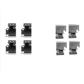 CITREN C1 / PEUGEOT 107 / TOYOTA Aygo 1,0-1,4D. <br>Monteringsst til bremseklodser i Front.