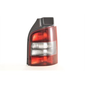 VW T5. 04.03 - 10.09 - Hjre baglygte Klare/Rgfarvet<br>(Model med 2 dre Ikke Til  Multivan eller Caravelle)