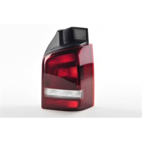 VW T5. 11.09 - Frem - Hjre baglygte Klare/Rd - Gr Blink<br>(Model med bagklap til Multivan og Caravelle)