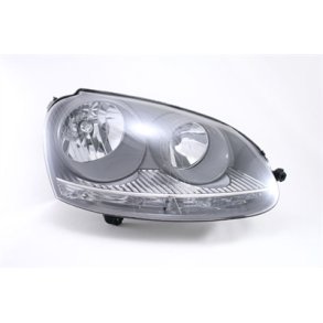 Golf 5 / Jetta. Hjre Forlygte H7-H7 Klareglas Gr.