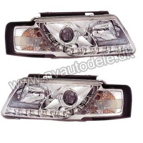 Passat 3B. Dayline Klare Forlygtest Helstbt med Blinklys. H1-H1 10.1996-11.2000