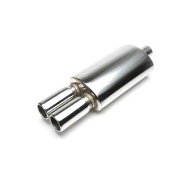 Universal Sports bagpotte 2 x 76mm rund afgang