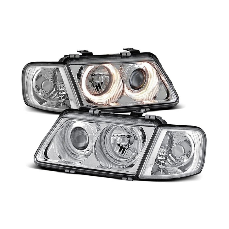 Audi A3 8L Forlygtest Krom, Angel Eyes H7/H7 '08.1996-08.2000