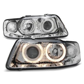 Audi A3 8L Forlygtest Krom, Angel Eyes H7/H7 '09.2000-2003