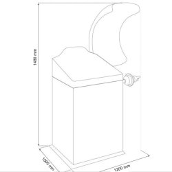 Afbalanceringsmaskine automatisk, med laser pointer 10"-24"