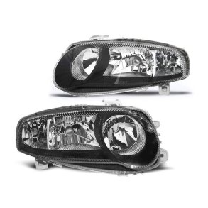 Alfa 147. GTV Sort forlygte s�t H7/H7/H1. 09.2000-2008
