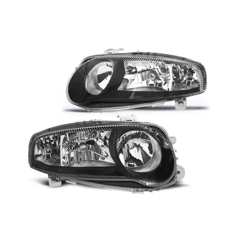 Alfa 147. GTV Sort forlygte s�t H7/H7/H1. 09.2000-2008