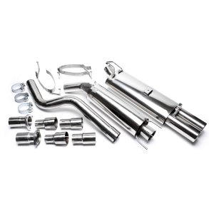 Astra F / Kadett E. (ikke St.car) Rustfri Sports Udstdningsst. 2x76mm.