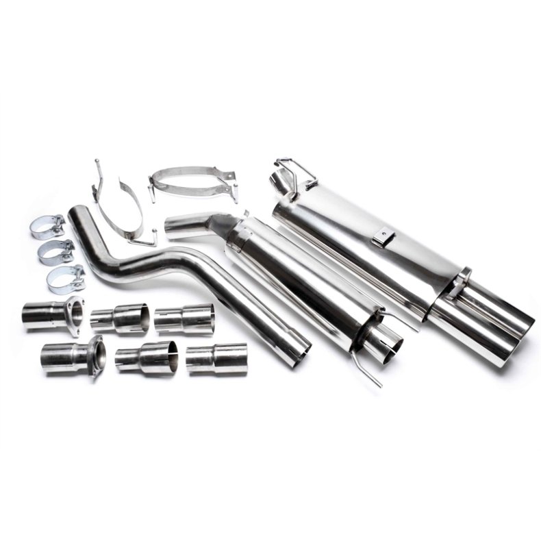 Astra F / Kadett E. (ikke St.car) Rustfri Sports Udstdningsst. 2x76mm.