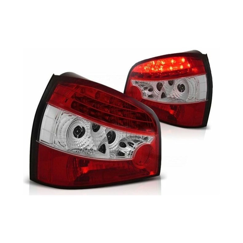 Audi A3 LED Klare/Rd baglygtest 08.1996-08.2000