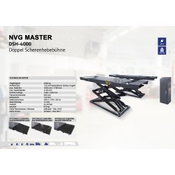 Sakselift til gulvmontering / nedsnkning 4000 kg lftehjde 1900 mm