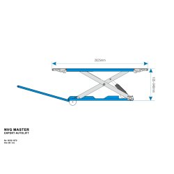 Klargringslift sakselift 3500 kg lftehjde 950 mm 400Volt