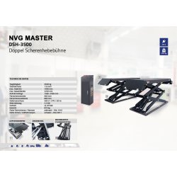 Autolift Sakselift til gulvmontering 3500 kg lftehjde 1900 mm