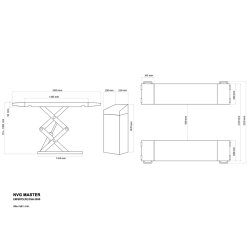 Autolift Sakselift til gulvmontering 3500 kg lftehjde 1900 mm