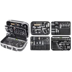BASIC LINE B100 V�rkt�jskuffert 170 dele � 1/4" + 1/2" ABS-kuffert kraftwerktools.