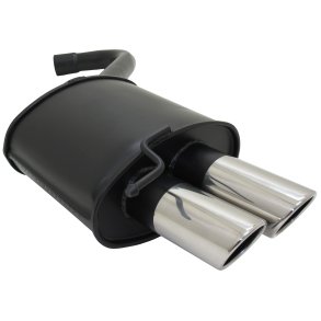 BMW E90_E91 2005-Frem (390L) Sedan og Touring 316i / 318i / 320i / 320si Sports bagpotte 2 x 76mm RACE LOOK afgang