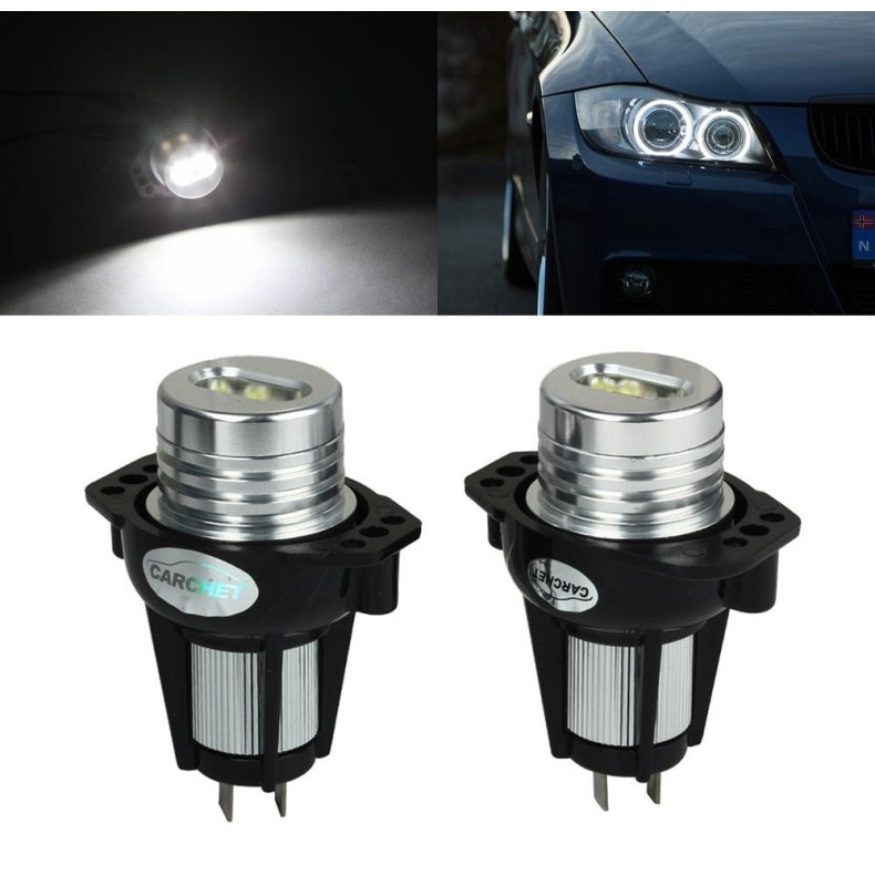 BMW E90 - E91. LED Prer til originale Angel Eyes lygter. Farve: Hvidt 6000K