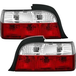 BMW E36 Coupe+Cabrio. Klare/Rd baglygte st (st 2 stk) 12/90-09/00
