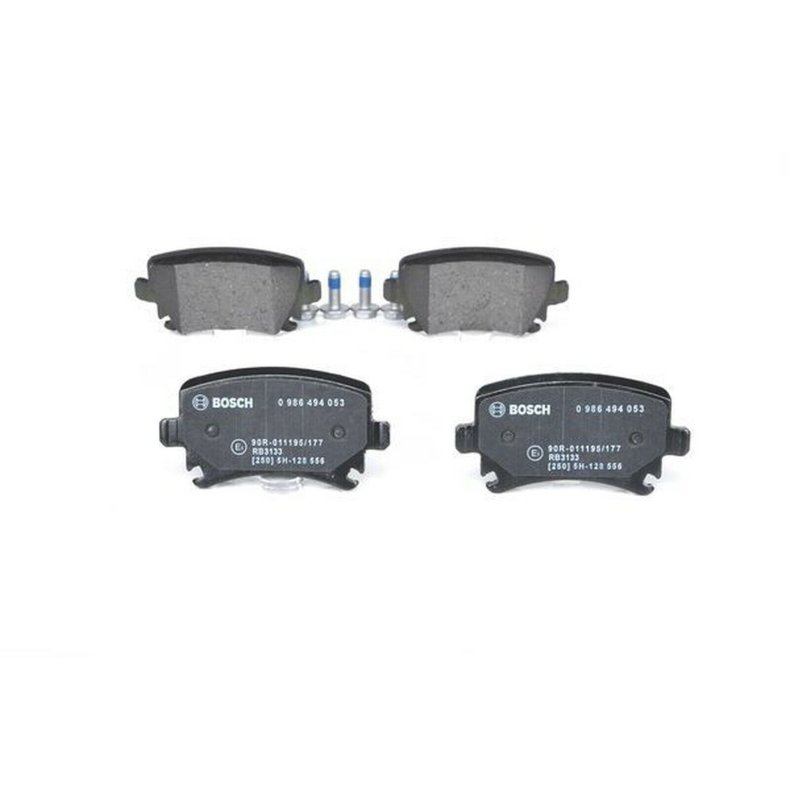 BOSCH Bremsekloder til bag : Audi Seat Skoda VW (1 s�t tilbage)