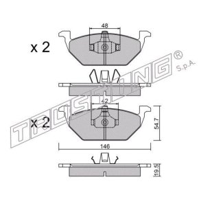 Seat Mii - Skoda Citigo - VW UP!  Klodser st front uden indikator