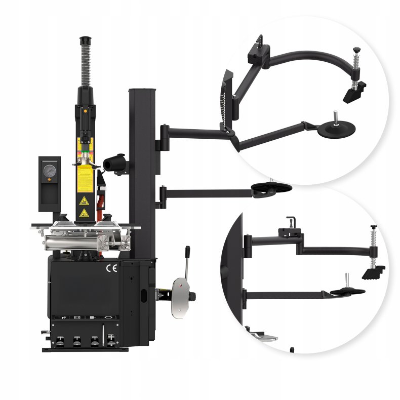 D�kmaskine og afbalanceringsmaskine med hj�lpearm - P4