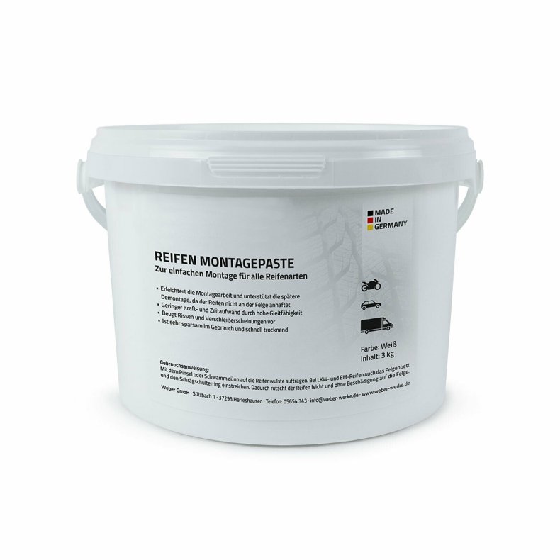 Dkmonteringspasta, hvid 5 kg / 5 liter