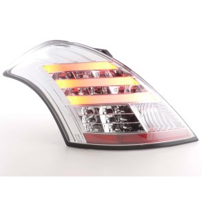 SUZUKI SWIFT IV 10.2010-Frem<br> LED Light tube Baglygtest med krom design