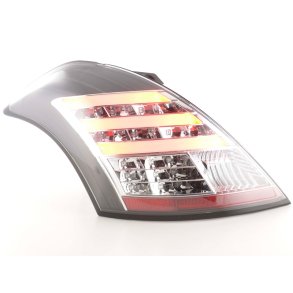 SUZUKI SWIFT IV 10.2010-Frem<br> LED Light tube Baglygtest med sort/krom design