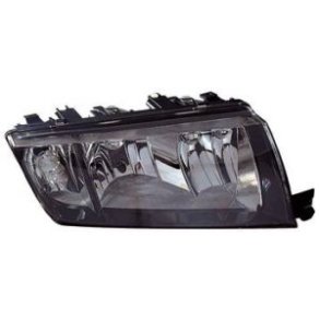 SKODA FABIA H7/H3 Forlygte hjre med sort reflektor. 12/1999>>