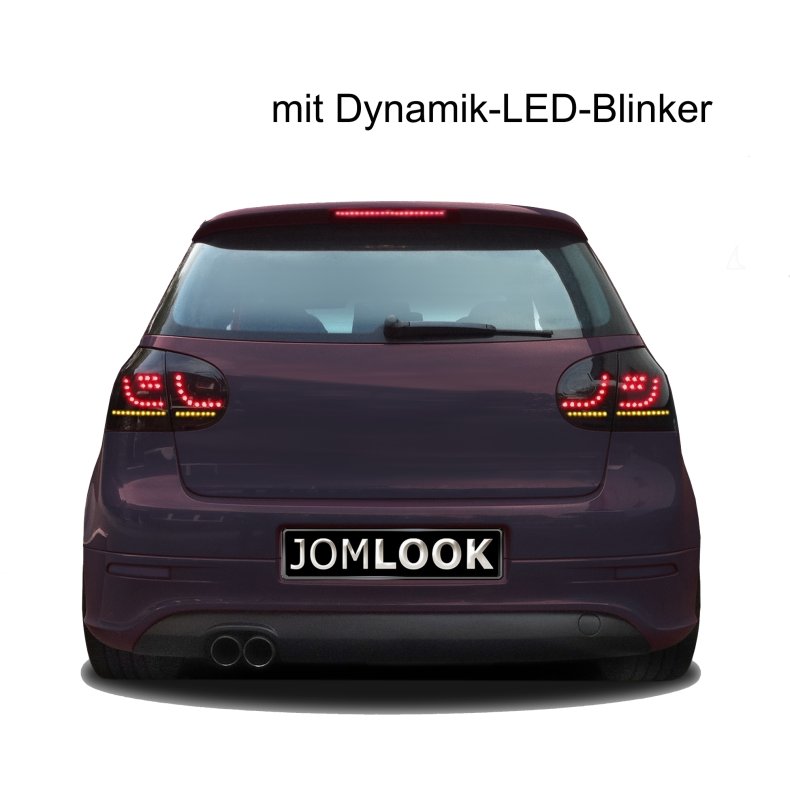 Golf 5.  Baglygter med Lightbar / LED teknologi &amp; Dynamisk LED blink. Sort/Rg