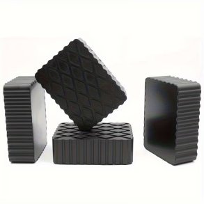 Gummiklodser til saxelifte - l: 165 x b: 120 x h: 60 mm - 4 stk.