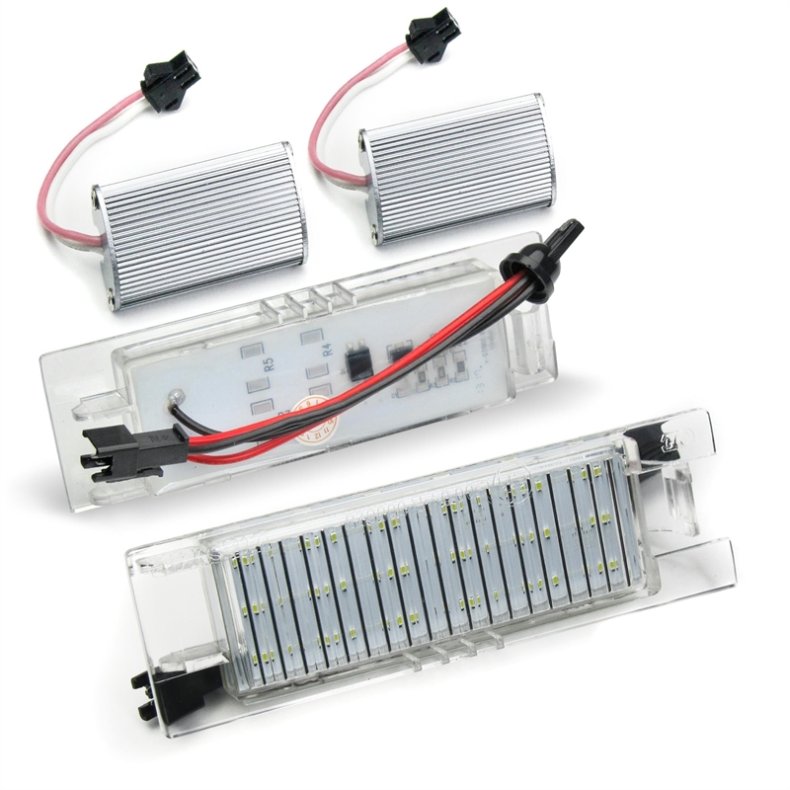 Astra H - Corsa D - Insignia Alle - Zafira B-Tigra Twintop - Vectra C SEDAN+GTS. LED Nummerpladelys 2 stk.