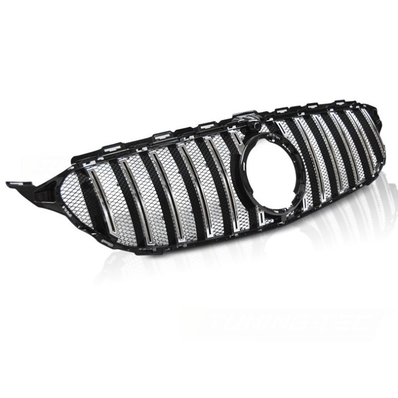 MERCEDES C-KLASSE W205 FACELIFT MODEL 2018-FREM. GT-R LOOK CHROME KLLERGITTER