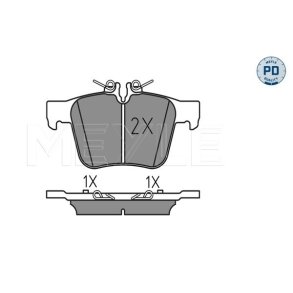 Mercedes C-Klasse W/S205 Bremseklodser bag 2 stk 