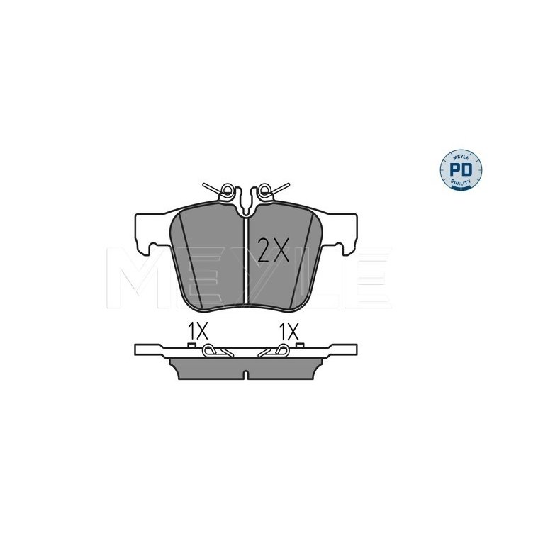 Mercedes C-Klasse W/S205 Bremseklodser bag 2 stk 