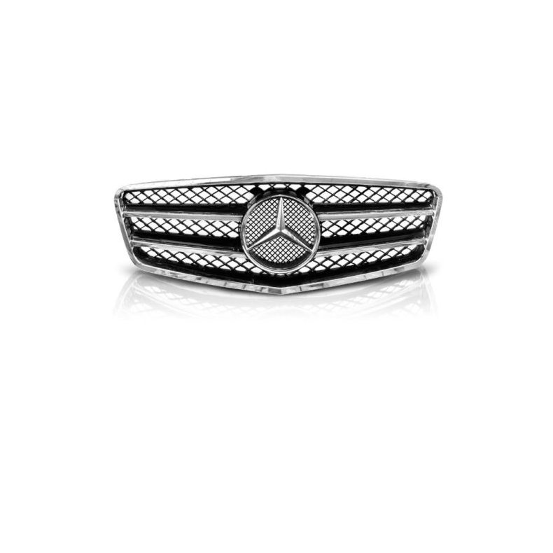 MERCEDES E-KLASSE W212. 2009-2013 AMG STYLE BLACK CHROME KLLERGITTER