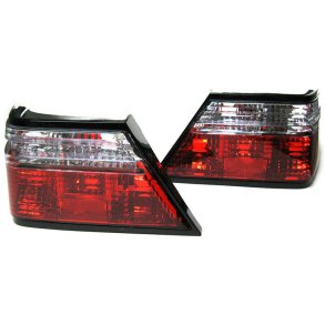 Mec. W-124. Sedan+Coupe. Klare/rd baglygtest 1985-07.1995