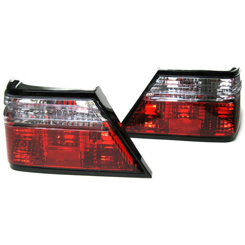 Mec. W-124. Sedan+Coupe. Klare/rd baglygtest 1985-07.1995