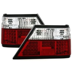Mec. W-124. Sedan+Coupe. Klare/rd LED baglygtest 1985-07.1995
