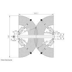 2 S�jlet autolift 4000 kg fuldautomatisk hydraulisk lift