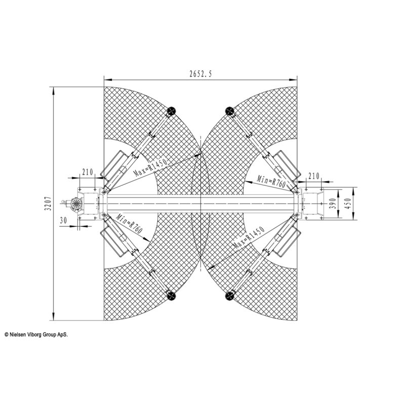 2 S�jlet autolift 4000 kg fuldautomatisk hydraulisk lift