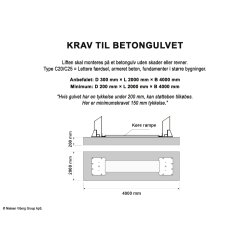 2 Sjlet autolift 4000 kg fuldautomatisk hydraulisk lift