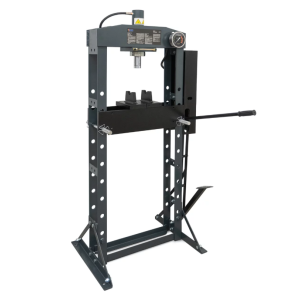 Vrkstedspresse 20T Bl med hnd og fodpumpe. (Professionel)